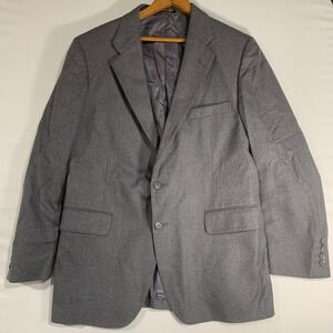 Vintage Stonehaven Pure Wool Gray Blazer‎ Mens 42MS Made in USA Sport Coat